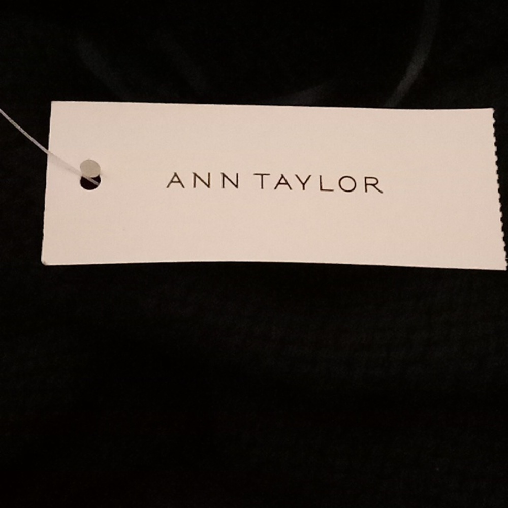 NEW ANN TAYLOR Winter Fall Office Career Minimalist Goth Size S Black Color B42 - Picture 11 of 12